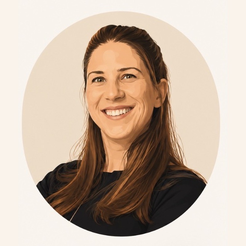 Illustrated portrait of Marine Ortega, co-founder of Mimette