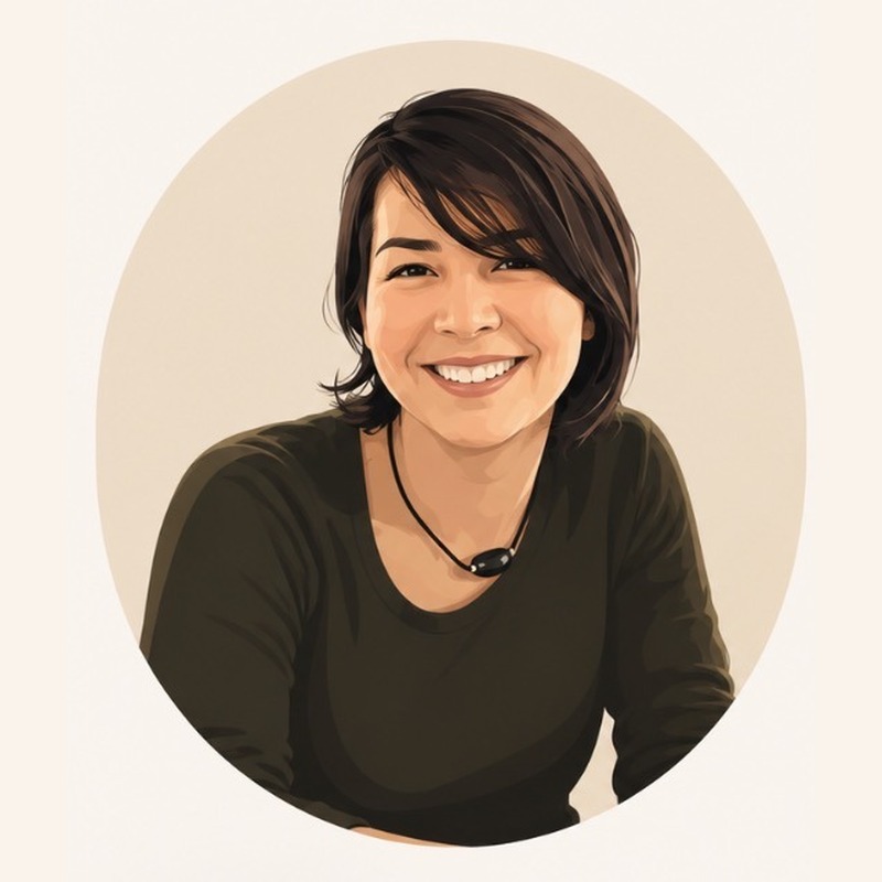 Illustrated portrait of Reina Camacho Toro, co-founder of Mimette