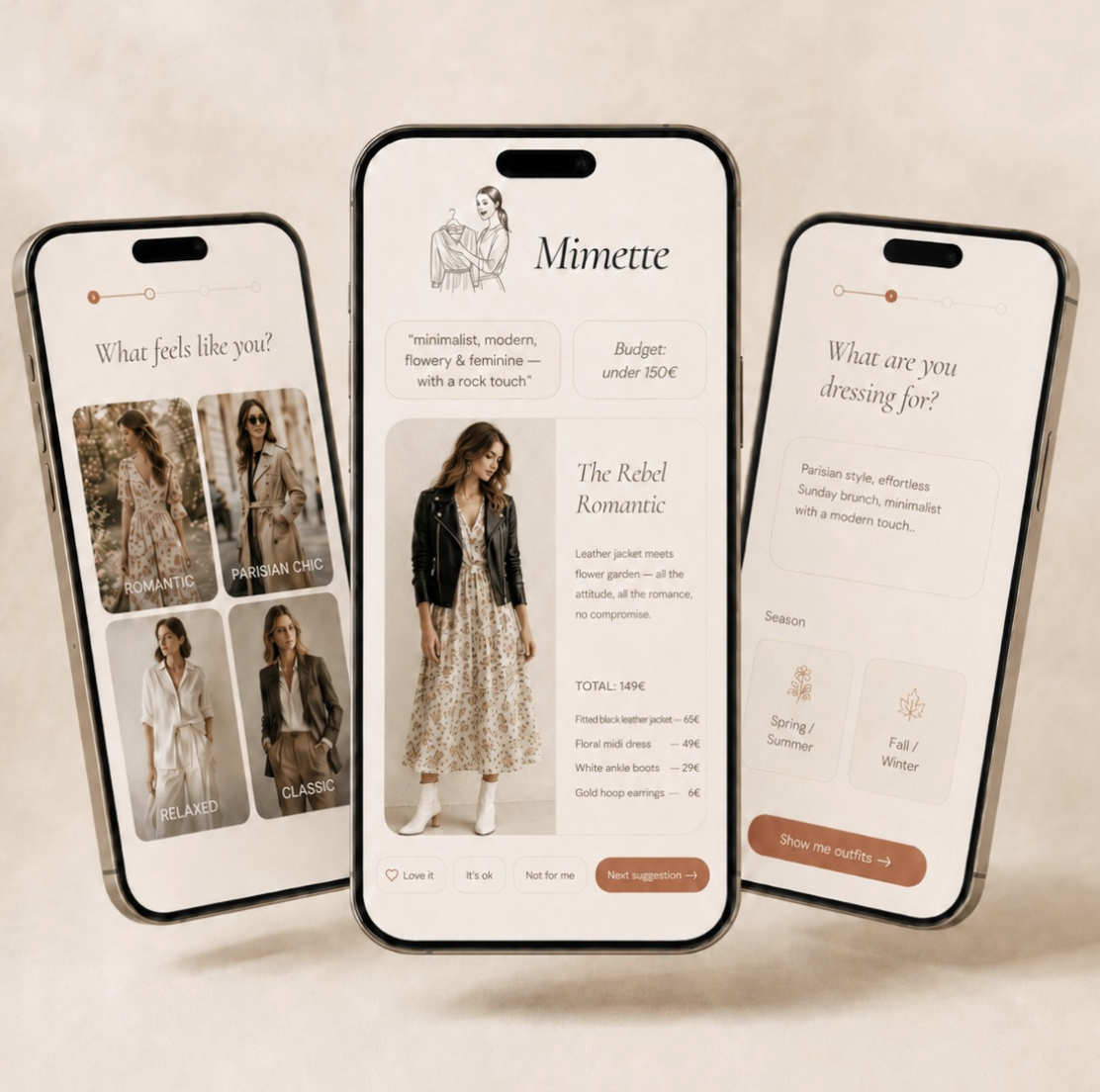 Mimette app preview